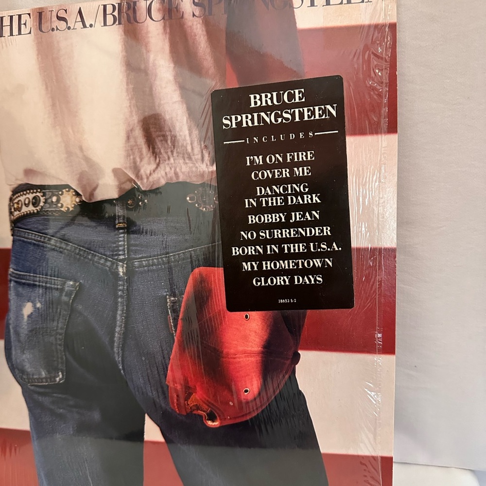 Bruce Springsteen Born in the U.S.A. original plastic sleeve vinyl record album - Picture 10 of 11
